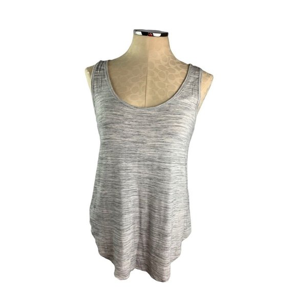 Small Old Navy Women's Heathered Gray Tank Top Loose Fit Lightweight - Picture 2 of 7